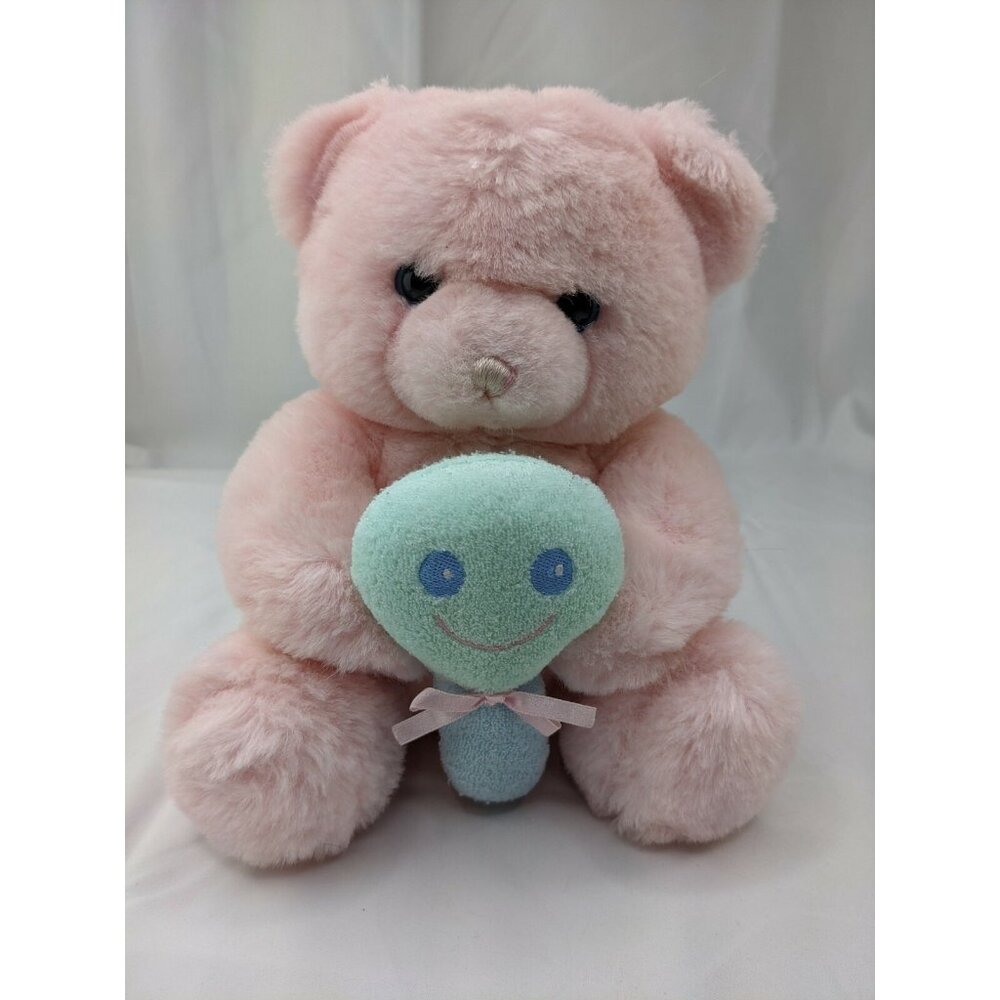 Pink‎ Bear Plush 10 Inch Terry Cloth Rattle Tb Trading Co Stuffed Animal Toy